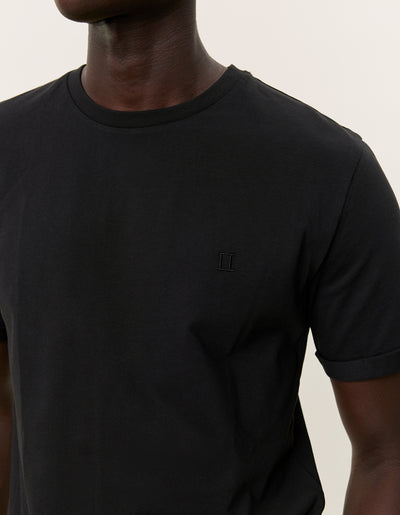 Les Deux MEN Nørregaard T-Shirt Tonal T-Shirt 100100-Black