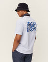 Les Deux MEN Ornament T-shirt T-Shirt 466480-Summer Sky/Surf Blue