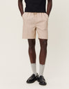 Les Deux MEN Otto Linen Shorts Shorts 816100-Warm Sand/Black