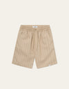 Les Deux MEN Otto Linen Shorts Shorts 816100-Warm Sand/Black