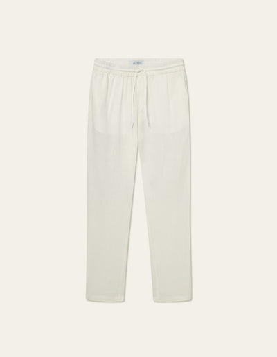 Les Deux MEN Patrick Linen Pants Pants 201201-White