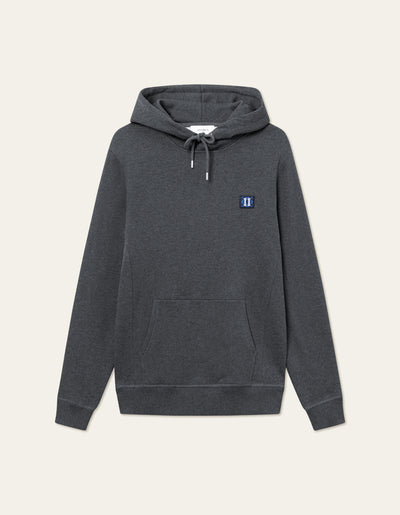 Les Deux MEN Piece 2.0 Hoodie Hoodie 361064-Charcoal Melange/Olympian Blue-Dark Navy