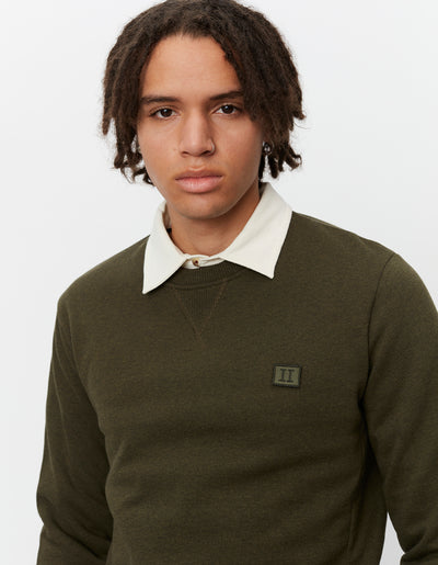 Les Deux MEN Piece Sweatshirt Sweatshirt 524052-Olive Night Melange/Dusty Moss-Olive Night