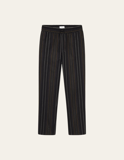 Les Deux MEN Porter Embroidery Pants Pants 100100-Black