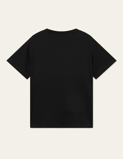 Les Deux MEN University T-Shirt T-Shirt 100817-Black/Light Desert Sand