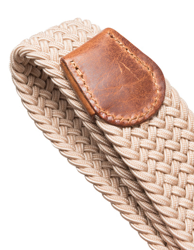 Les Deux MEN Walker Webbing Belt Accessories 801801-Light Brown Incense