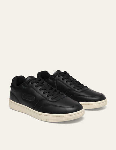 Les Deux MEN Wolfe Leather Sneaker Shoes 100100-Black