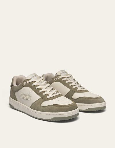 Les Deux MEN Wright Basketball Sneaker Shoes 201550-White/Surplus Green
