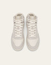 Les Deux MEN Wright Hightop Sneaker Shoes 201311-White/Light Grey