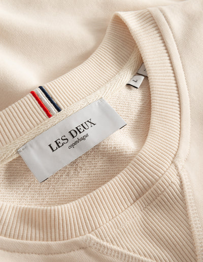 Les Deux MEN Lens Sweatshirt Sweatshirt 215100-Ivory/Black