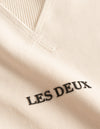 Les Deux MEN Lens Sweatshirt Sweatshirt 215100-Ivory/Black