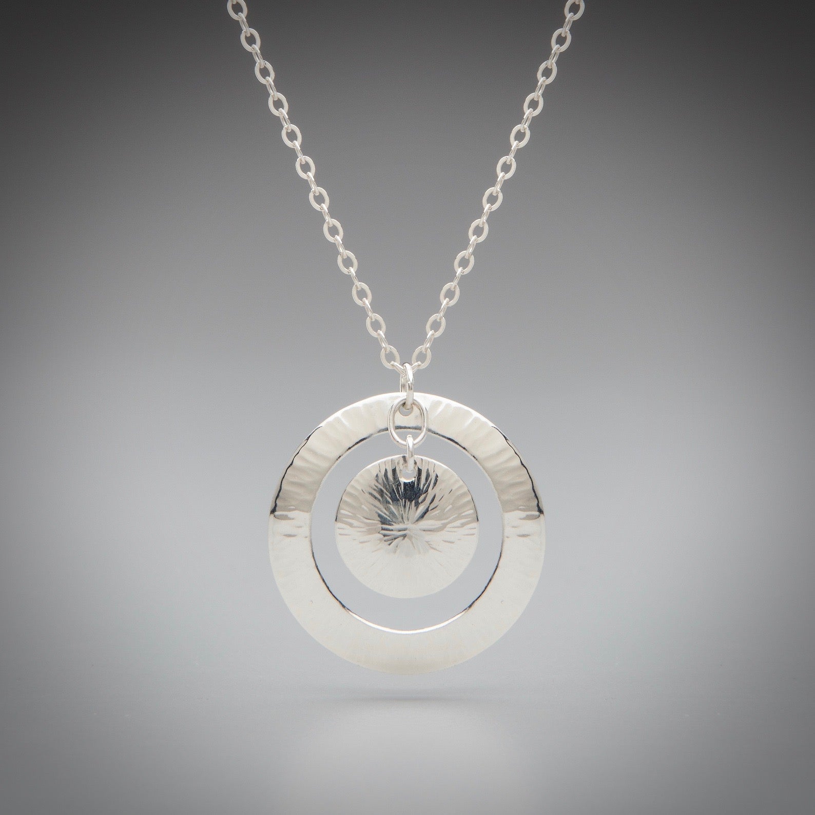 Illuminate Sunburst Sterling Silver Necklace – Jandi Burkett / Metalsmith