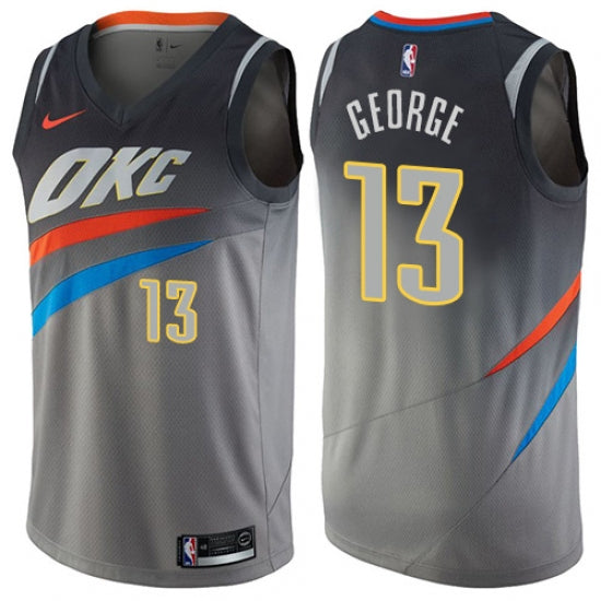 Deshacer web Credo Men's Oklahoma City Thunder Paul George Swingman Jersey City Edition Gray |  Fan Gear Nation