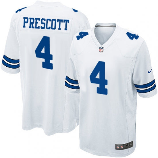 Men's Dallas Cowboys Dak Prescott Nike Gray Inverted Legend Jersey