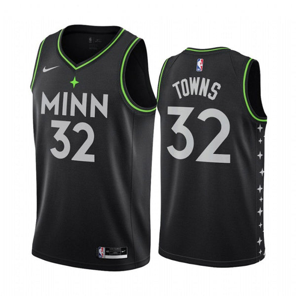 Men's Minnesota Timberwolves Karl-Anthony Towns Nike Green Swingman Jersey  Statement Edition