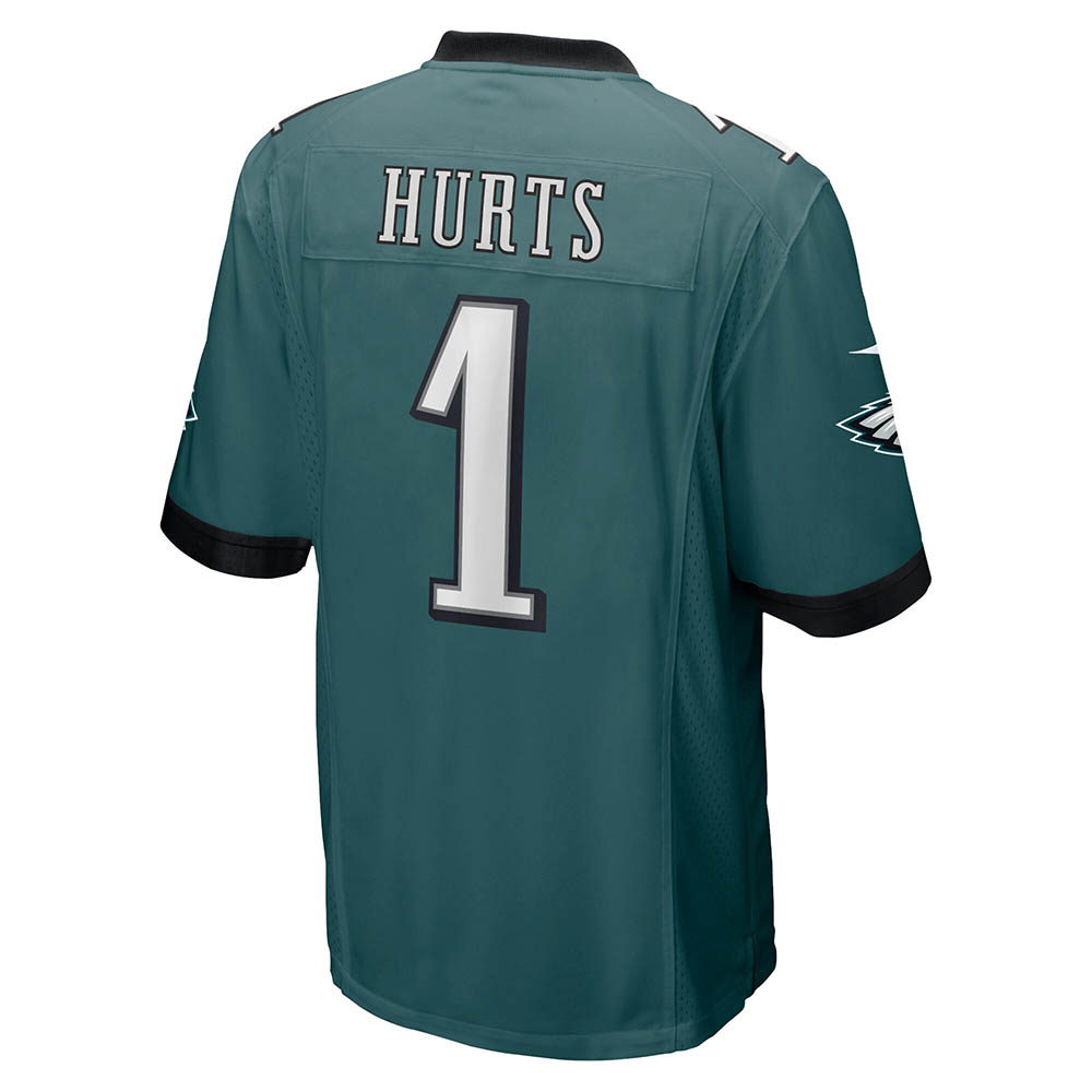 Men's Philadelphia Eagles Jalen Hurts Team Game Jersey Midnight Green