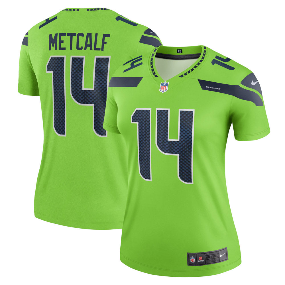 Nike Men's Seattle Seahawks DK Metcalf #14 White Game Jersey