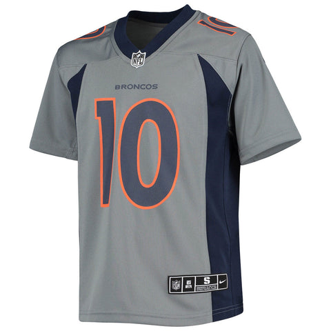 Youth Denver Broncos Jerry Jeudy #10 Orange Game Jersey