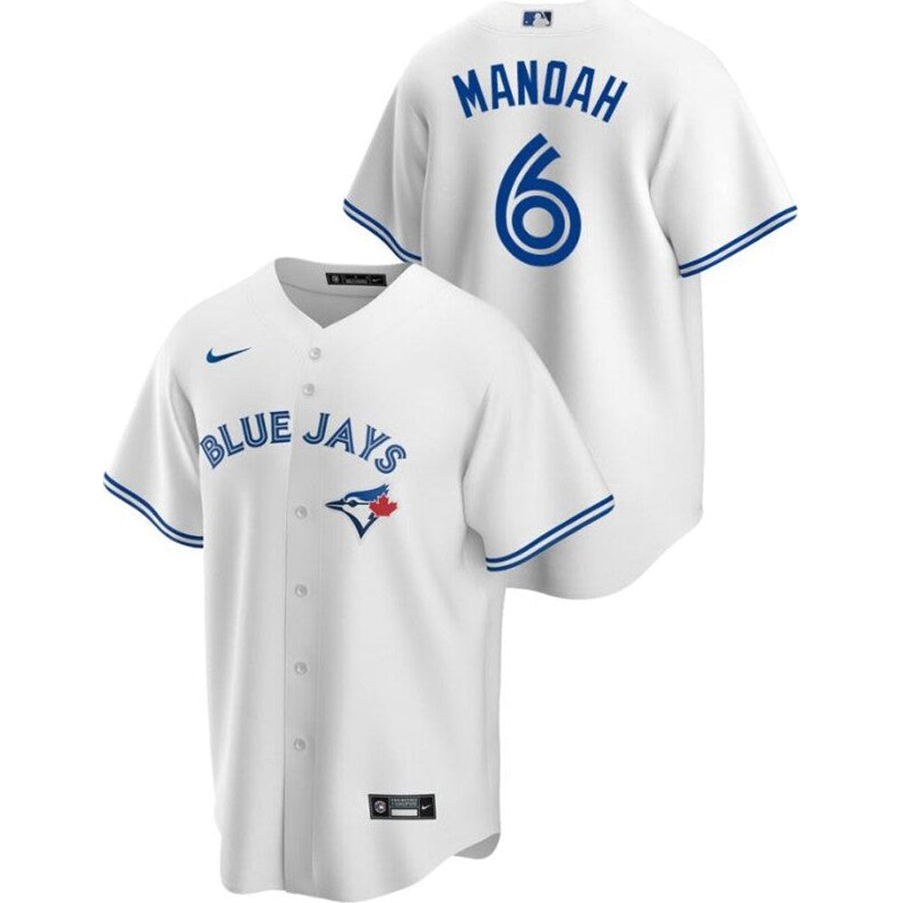 MLB Toronto Blue Jays (Bo Bichette) Men's Replica Baseball Jersey.