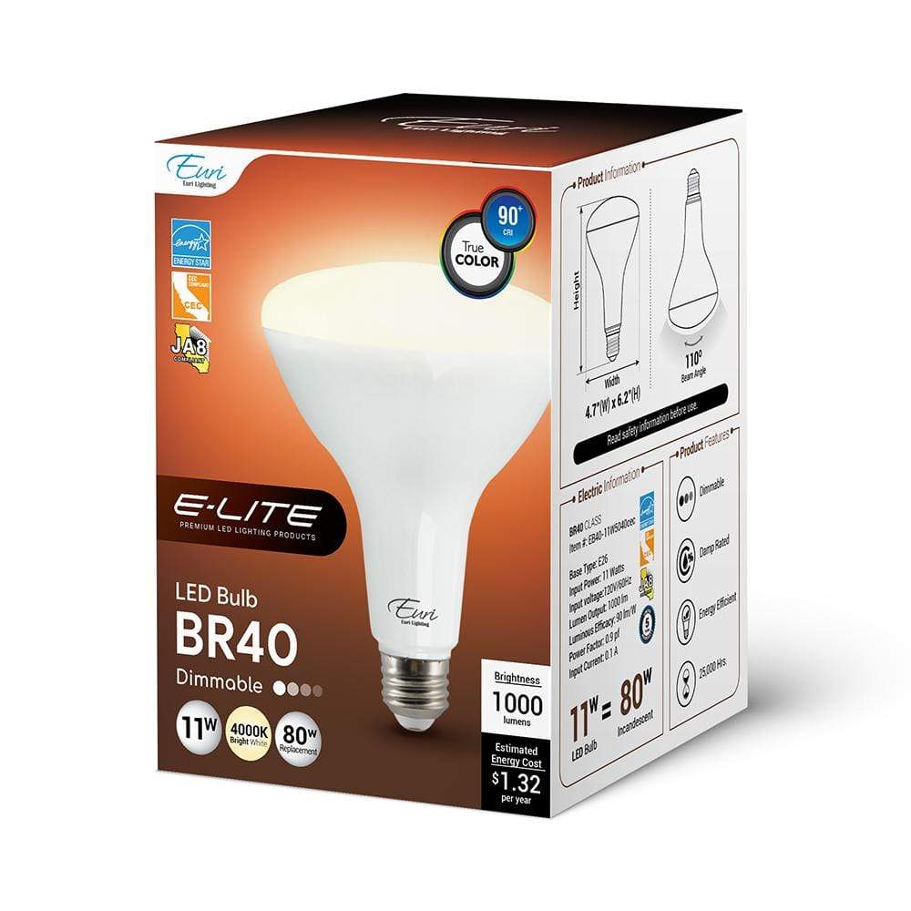 11W BR40 LED Bulb 110 Degree Beam - Base 1000lm - 400