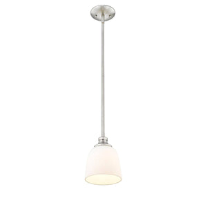 Brushed Nickel Pendant Light Kit with Partial Metal Rod 860710