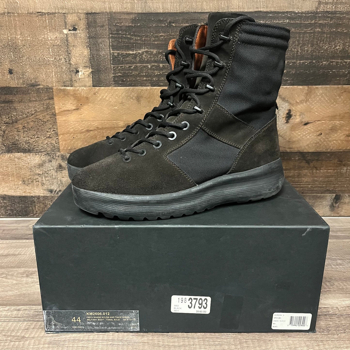 Yeezy Season 3 Military Boot Onyx Shade – Yesterday's Fits