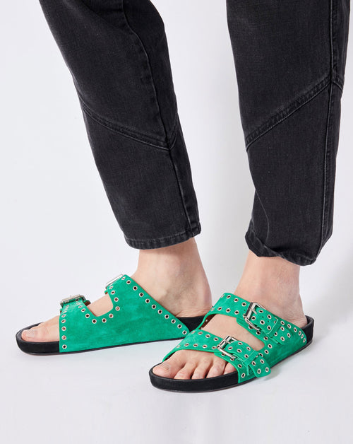 Lennyo Eyelet Studded Slide Isabel Marant | Workshop