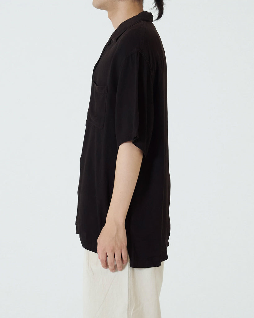 パステルオリーブ 最終値下げ即日発送 CLASSIC LOGO OPEN COLLAR SHIRT