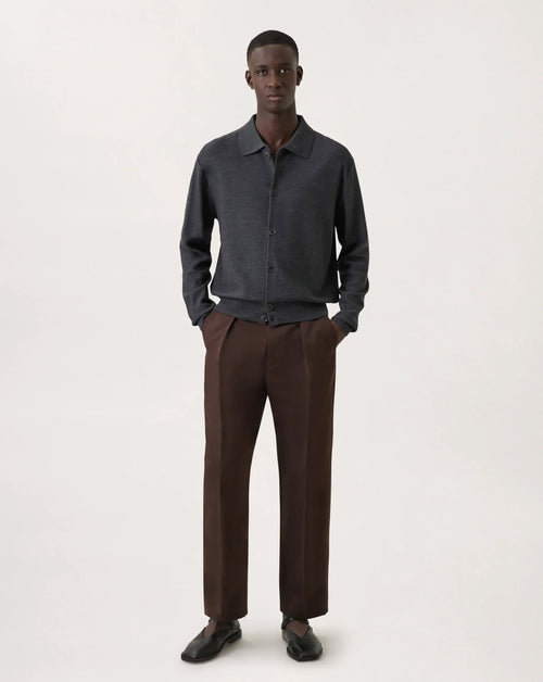 Convertible Collar Knit Shirt | Lemaire | Workshop