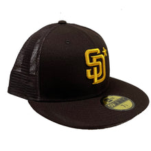 San Diego Padres Trucker Hat (Brown) Fitted
