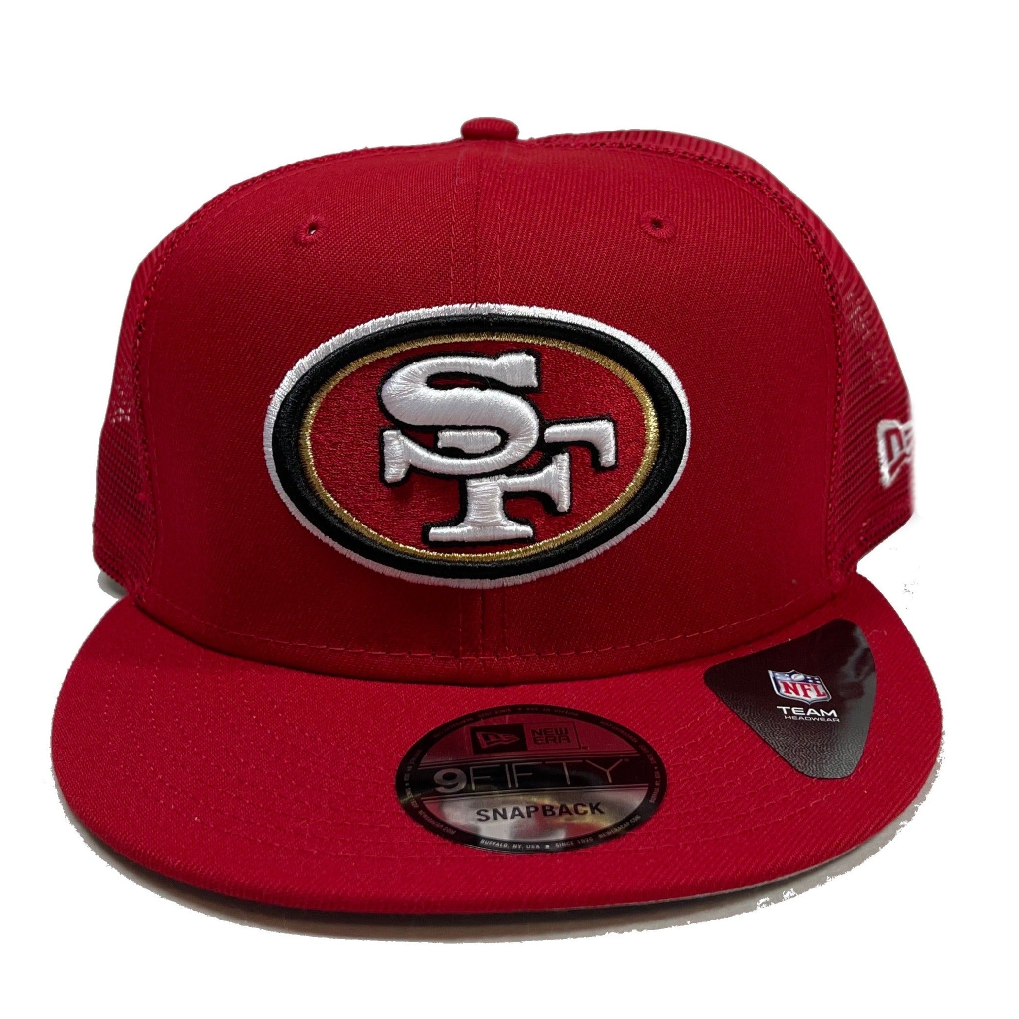 49ers trucker hat red