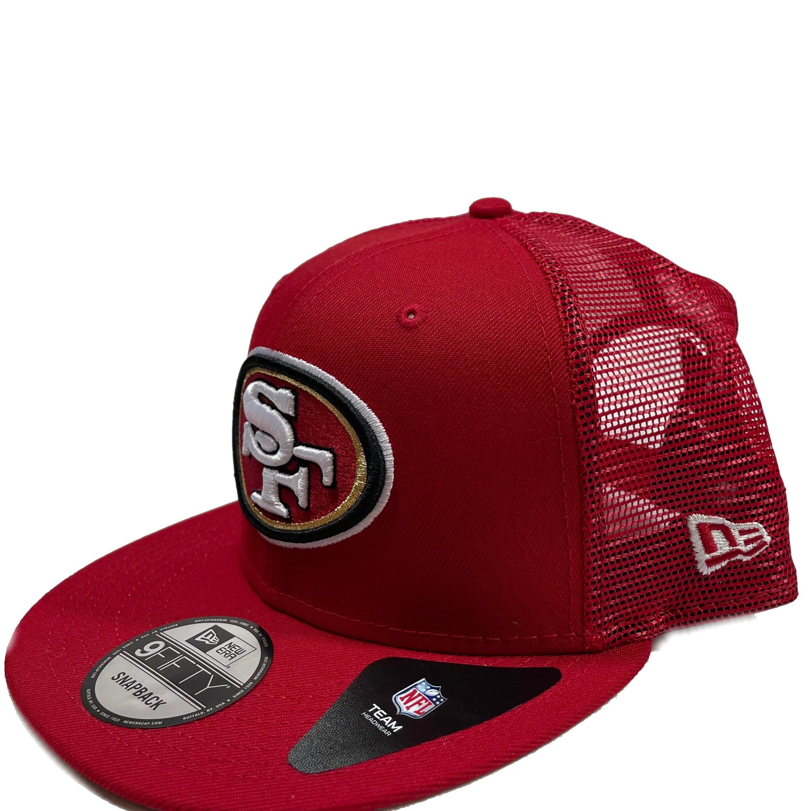 49ers trucker hat red