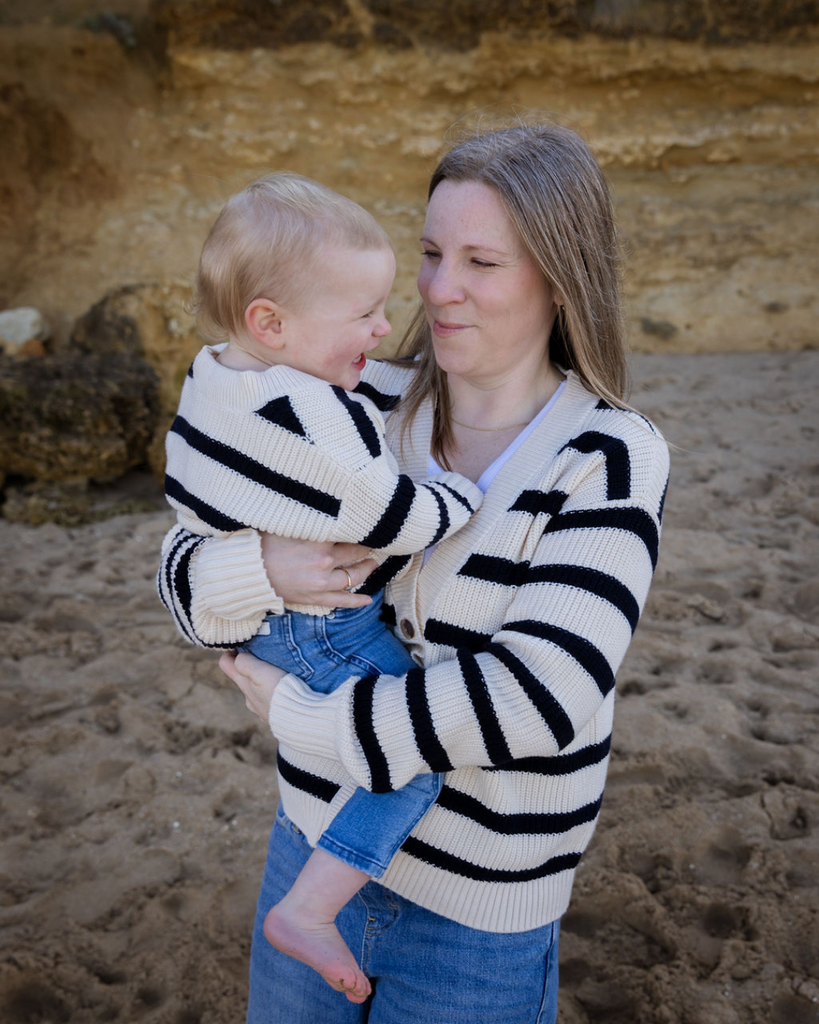 matching mum and baby breton stripe