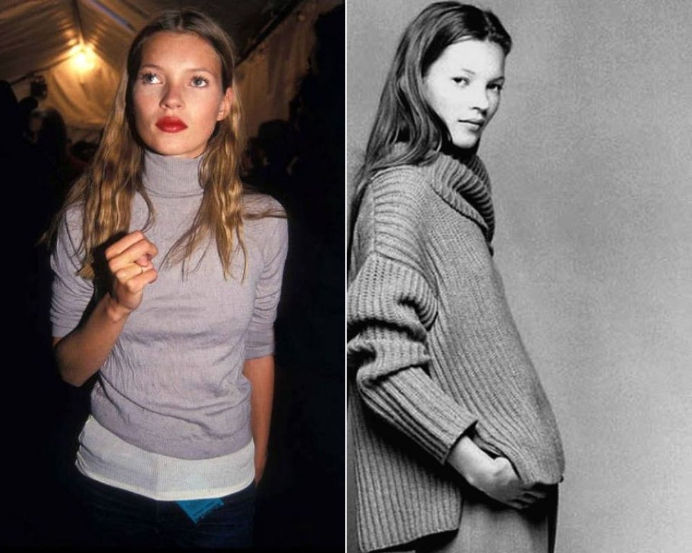 Kate Moss knitwear icon