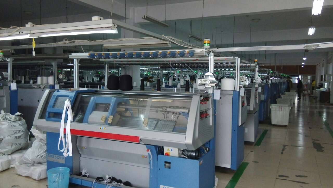 A factory producing Maxted knitwear