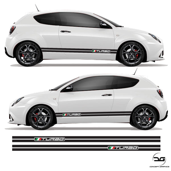 ALFA ROMEO Mito white front - Romeo - Sticker