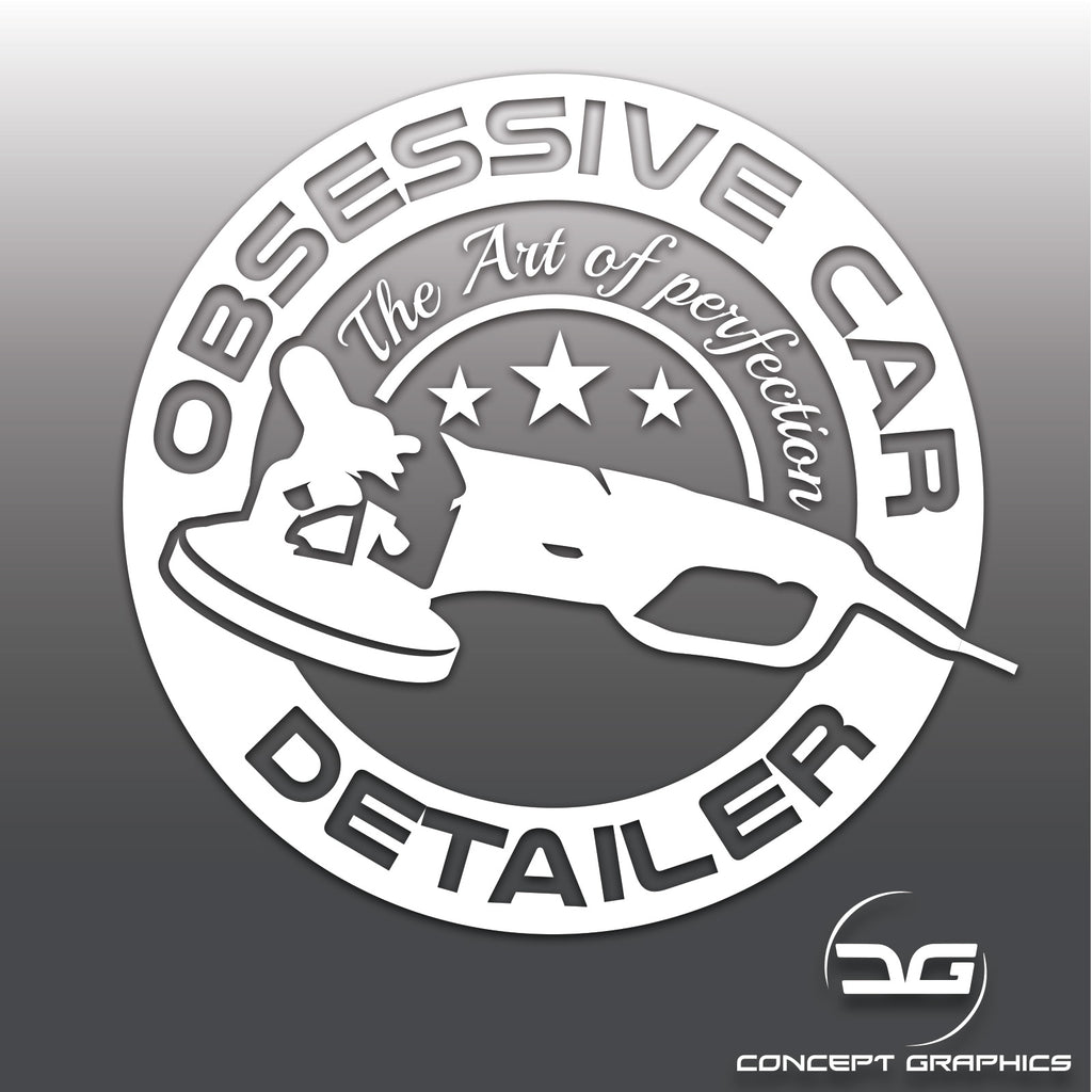 Funny Novelty Car Detailing Window Bumper Stickers | Concept Graphics