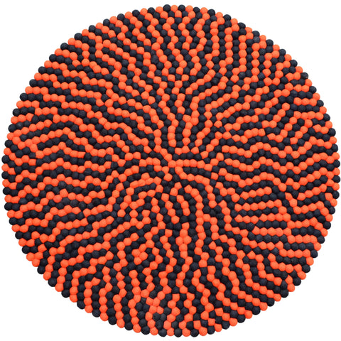Felt Balls Burnt Orange 1 cm ( 0.39), 2 cm ( 0.78), 2.5 cm ( 0.98), –  Felt Ball Rug USA