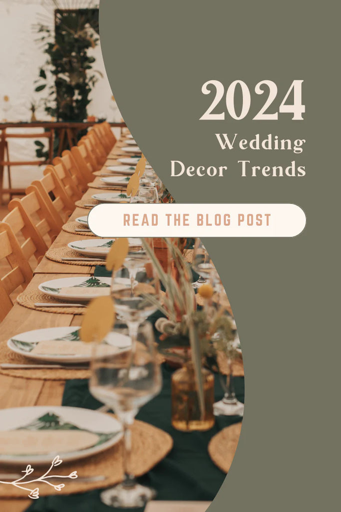 wedding decor trends 2024