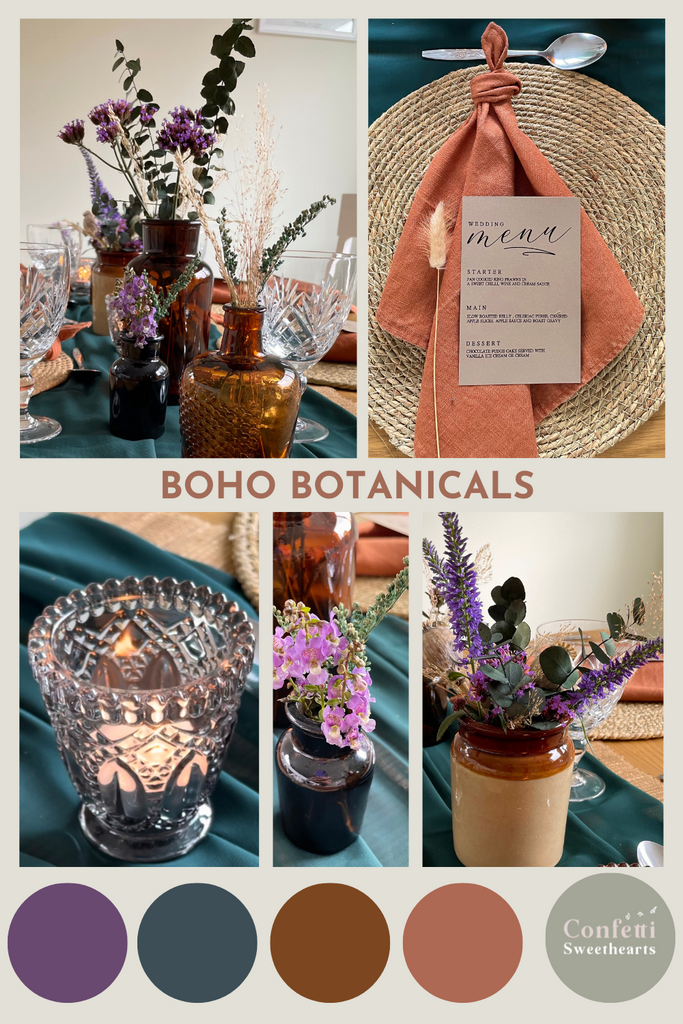 boho botanical wedding style