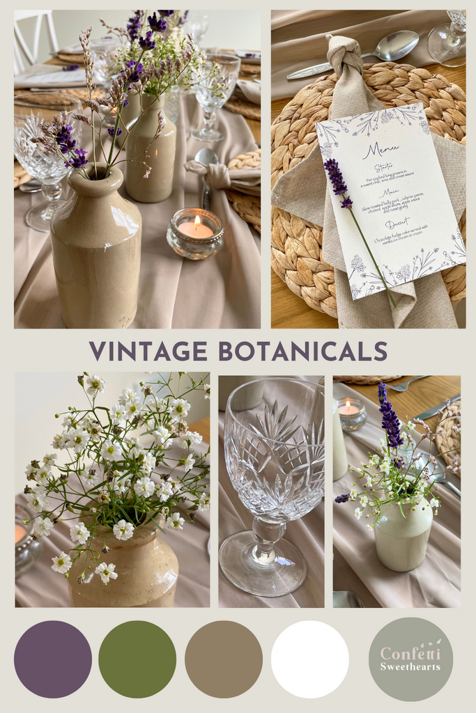 vintage botanical wedding style