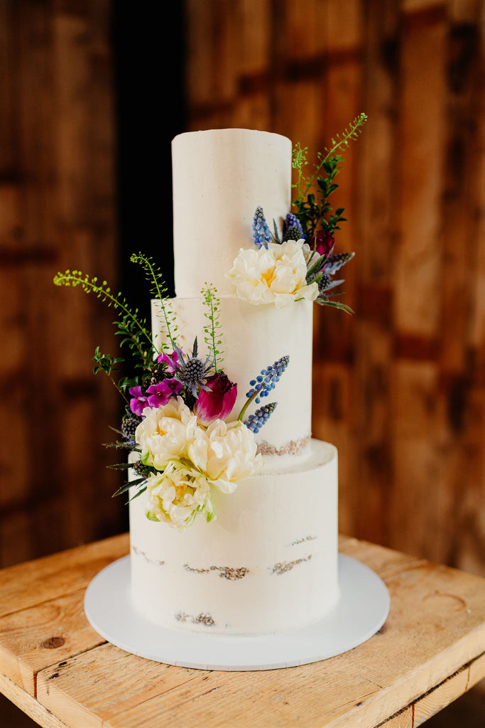 colourful wedding cake