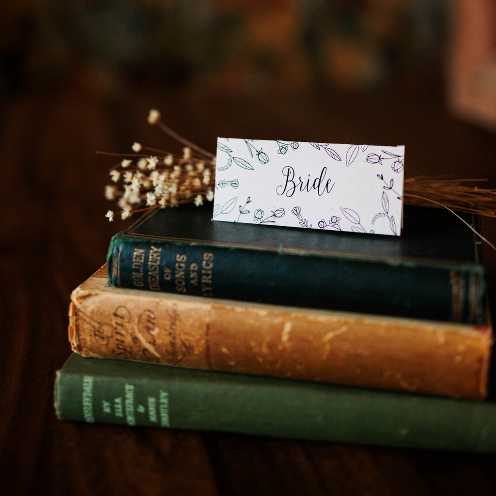 floral place cards