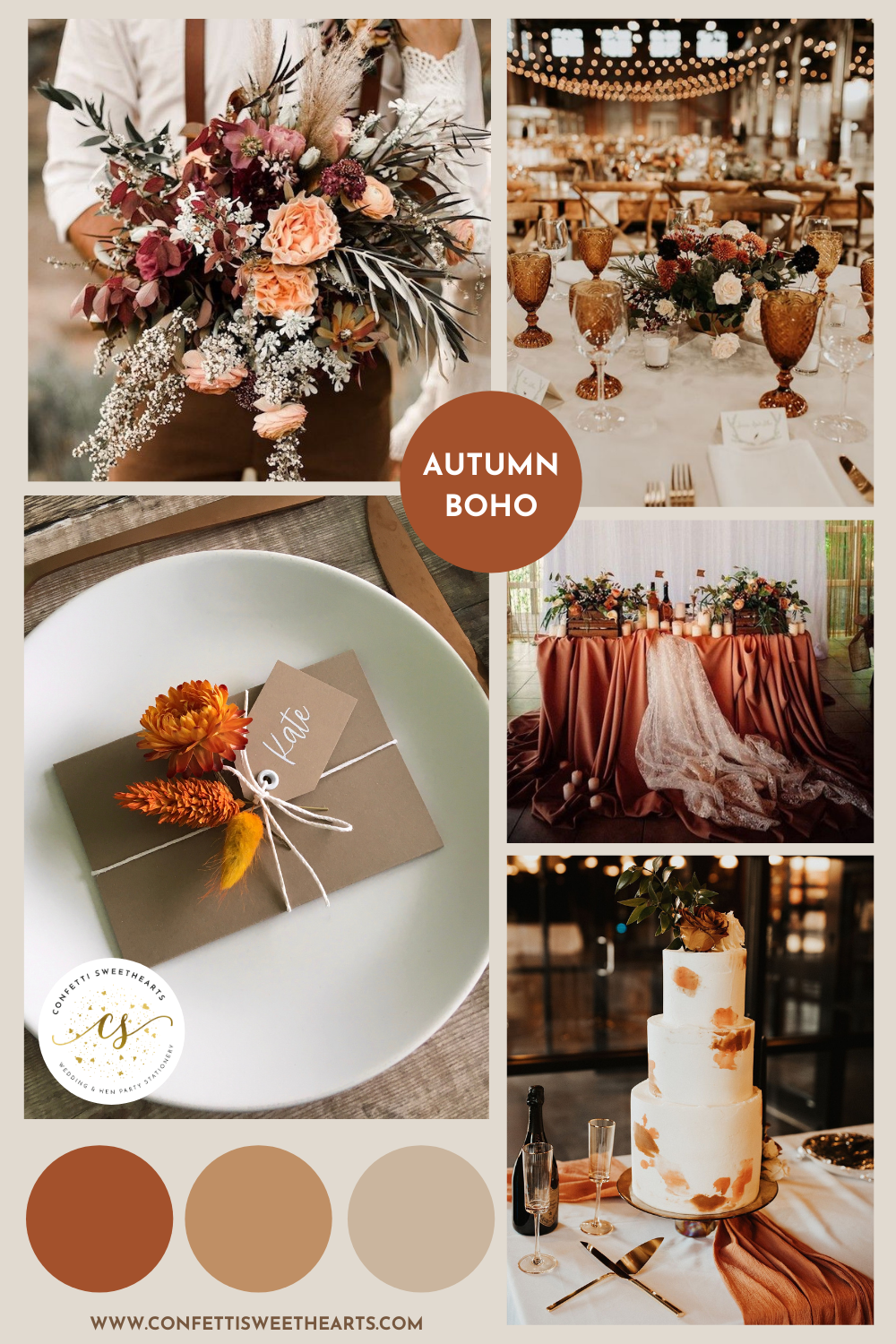 autumn boho wedding inspiration