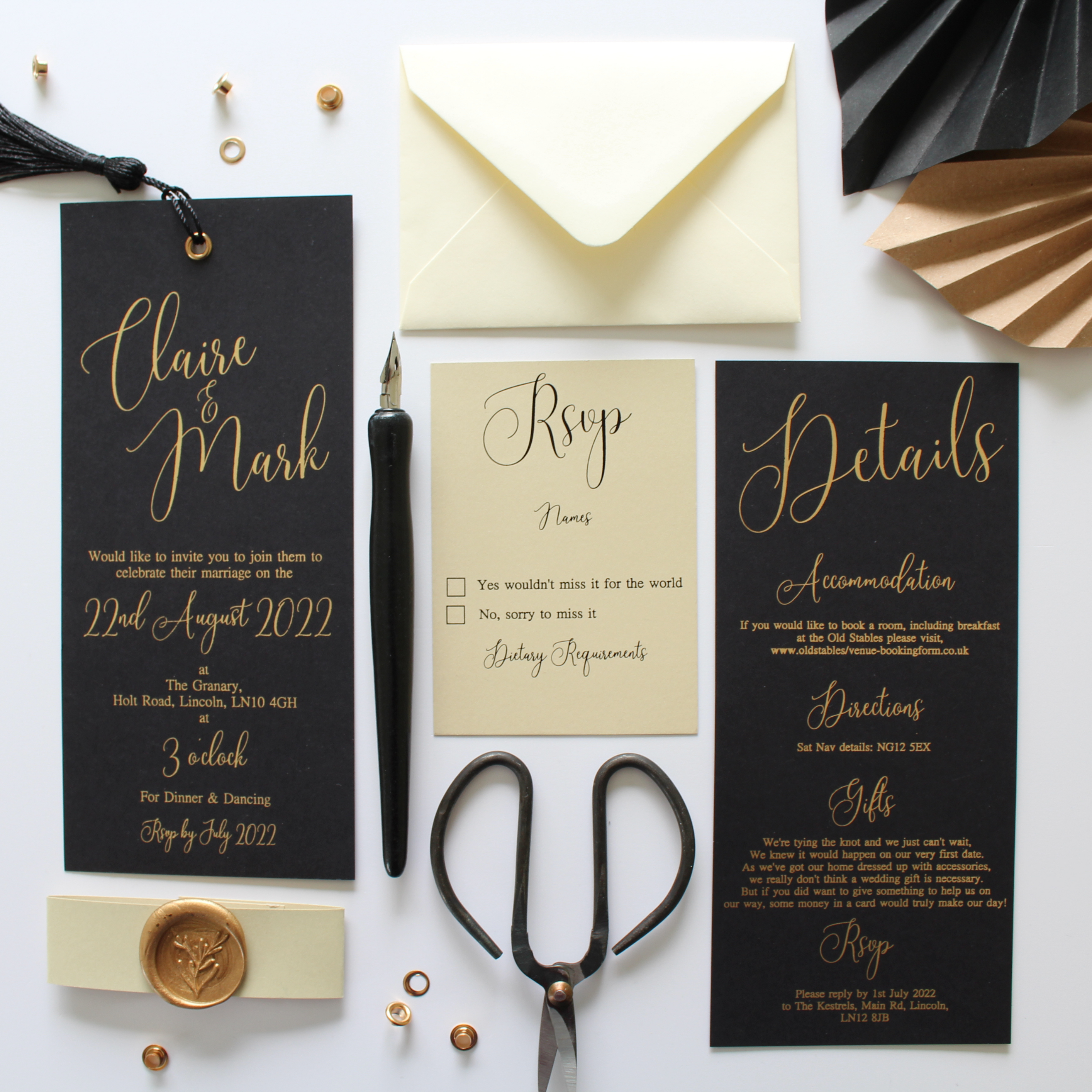 modern wedding stationery collection