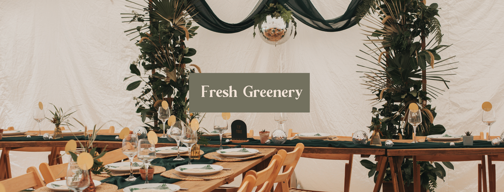 fresh greenery wedding