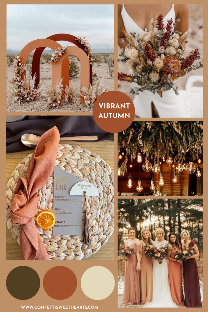 autumn wedding mood board