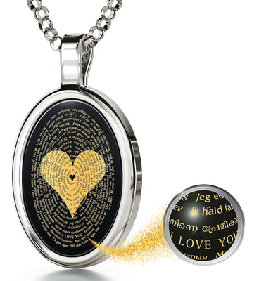 When I Tell You I Love You, Personalized Luxury Necklace, Message Card -  PersonalFury
