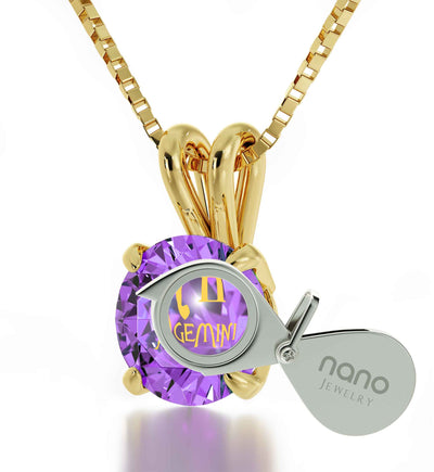 Gemini celestial zodiac necklace, exclusively at 12th HOUSE