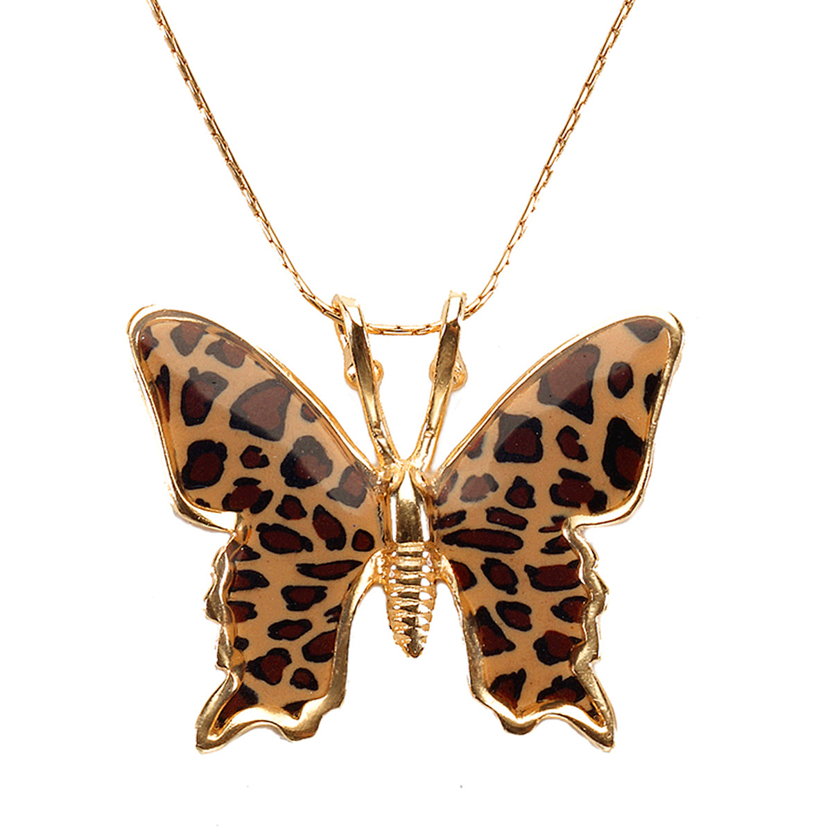 Download Gold Plated 925 Sterling Silver Butterfly Necklace ...